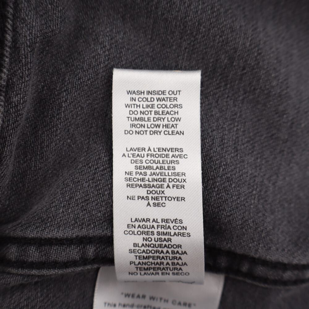 Good American NWT Committed to Fit Jacket Women’s M Gray Black Denim Cropped - Picture 7 of 9